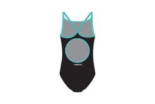 Load image into Gallery viewer, Girls Diamond Back One Piece Positive Black