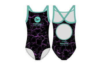 Womens Diamond Back One Piece Cracked Pink Positive