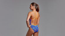 Load image into Gallery viewer, Girls Eco Single Strap One Piece Blow Wave
