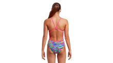 Load image into Gallery viewer, Girls Eco Single Strap One Piece Colour Curve
