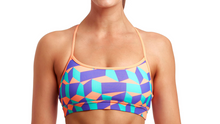 Load image into Gallery viewer, Womens Swim Crop Top Stacked Candy
