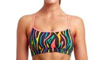 Load image into Gallery viewer, Womens Swim Crop Top Tiger Town
