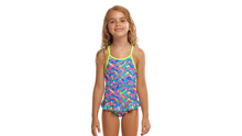 Load image into Gallery viewer, Toddler Girls Eco Belted Frill One Piece Slug Hugs
