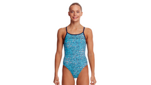 Load image into Gallery viewer, Girls Diamond Back One Piece Blue Stone
