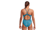 Load image into Gallery viewer, Womens Diamond Back One Piece Blue Stone
