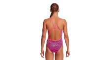 Load image into Gallery viewer, Girls Single Strap One Piece Pink Pathway
