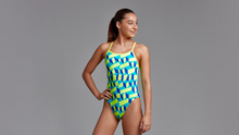 Load image into Gallery viewer, Girls Single Strap One Piece Blue Blockers

