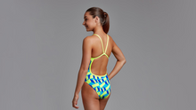 Load image into Gallery viewer, Girls Single Strap One Piece Blue Blockers
