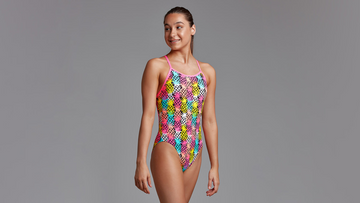 Girls Single Strap One Piece Pino Punch