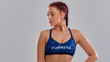 Load image into Gallery viewer, Womens Bondage Crop Top Blue Mist
