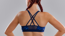 Load image into Gallery viewer, Womens Bondage Crop Top Blue Mist
