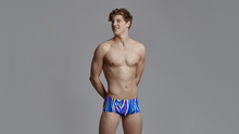 Load image into Gallery viewer, Mens Plain Front Trunks Raw Hide
