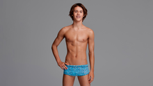 Load image into Gallery viewer, Boys Classic Trunks Blue Stone
