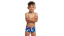 Load image into Gallery viewer, Toddler Boys Printed Trunks Board Bash
