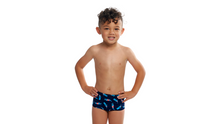 Load image into Gallery viewer, Toddler Boys Printed Trunks Croc Top
