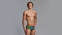 Load image into Gallery viewer, Mens Sidewinder Trunks Tiger Town

