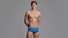 Load image into Gallery viewer, Mens Eco Sidewinder Trunks Wild Water
