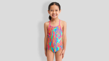 Toddler Girls Printed One Piece Moon Shine