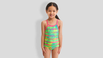 Toddler Girls Printed One Piece Palm Free