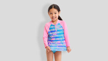 Load image into Gallery viewer, Toddler Girls Zippy Rash Vest Pastel Palm
