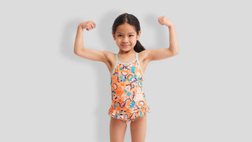 Toddler Girls Belted Frill One Piece Fairy Tails