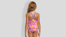 Load image into Gallery viewer, Toddler Girls Belted Frill One Piece Lolly Fish
