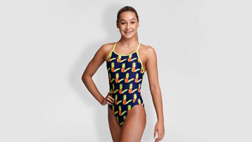 Girls Diamond Back One Piece Golden Circle