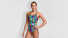 Load image into Gallery viewer, Girls Diamond Back One Piece Paper Cut
