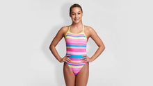 Load image into Gallery viewer, Girls Single Strap One Piece Barbie Blue
