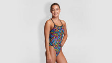 Load image into Gallery viewer, Girls Single Strap One Piece Brand Galaxy
