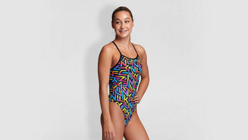 Girls Single Strap One Piece Brand Galaxy