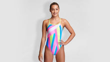 Load image into Gallery viewer, Girls Single Strap One Piece Jagged Pill
