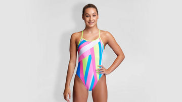 Girls Single Strap One Piece Jagged Pill