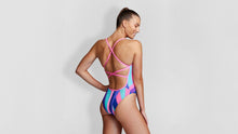 Load image into Gallery viewer, Womens Strapped In One Piece Berry Beam
