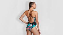 Load image into Gallery viewer, Womens Single Strap One Piece Flamingo Night
