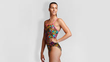 Load image into Gallery viewer, Womens Single Strap One Piece Large Lillies
