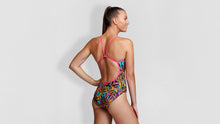 Load image into Gallery viewer, Womens Single Strap One Piece Large Lillies
