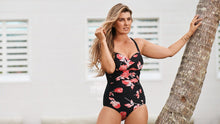Load image into Gallery viewer, Womens Ruched One Piece Rose Garden
