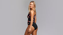 Load image into Gallery viewer, Womens Scoop Neck Tankini Top Rose Garden
