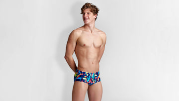 Mens Classic Trunks Blocked Bars