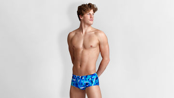 Mens Classic Trunks Bashed Blue