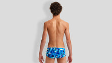 Load image into Gallery viewer, Boys Sidewinder Trunks Bashed Blue
