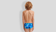Load image into Gallery viewer, Toddler Boys Printed Trunks Bashed Blue
