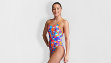 Load image into Gallery viewer, Girls Single Strap One Piece Swim Swan
