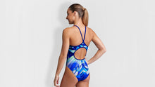 Load image into Gallery viewer, Girls Diamond Back One Piece Blue Ascent
