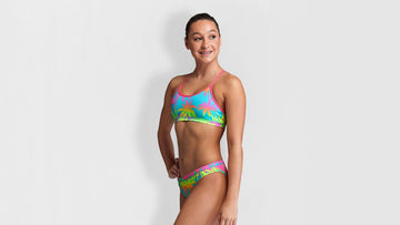 Girls Racerback Two Piece Hawaiian Heaven