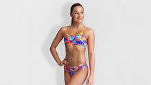 Load image into Gallery viewer, Girls Racerback Two Piece Swim Swan
