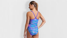 Load image into Gallery viewer, Girls Swim Steady Tankini &amp; Brief Pastel Palm
