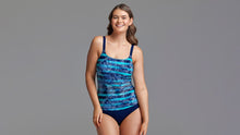 Load image into Gallery viewer, Womens Scoop Neck Tankini Top Palm Pilot
