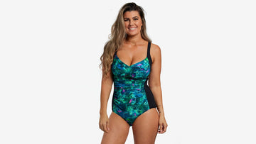 Womens Ruched One Piece Polar Lights